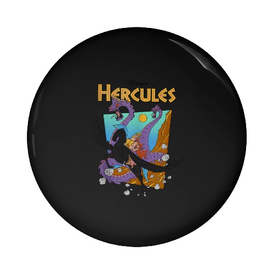 Disney Hercules Hydra Classic Movie Poster Pin Buttons