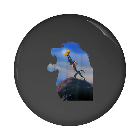 Disney Lion King Mufasa Silhouette Pride Rock Rafiki Simba Pin Buttons