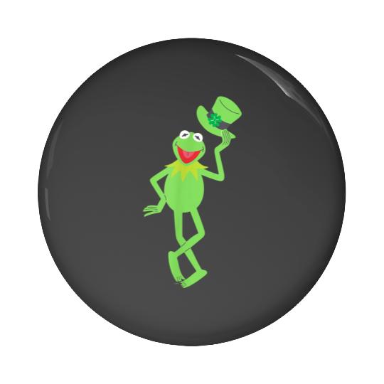 Disneyss Muppets K the frog With Top Hat St Patricks Day Pin Buttons