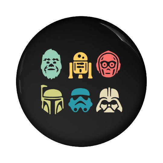Star Wars Retro Pin Buttons, Disney Star Wars, Star wars Pin Buttons, Disney Family Vacation Pin Buttons