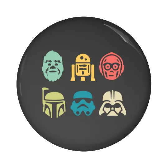Star Wars Retro Pin Buttons, Disney Star Wars, Star wars Pin Buttons, Disney Family Vacation Pin Buttons