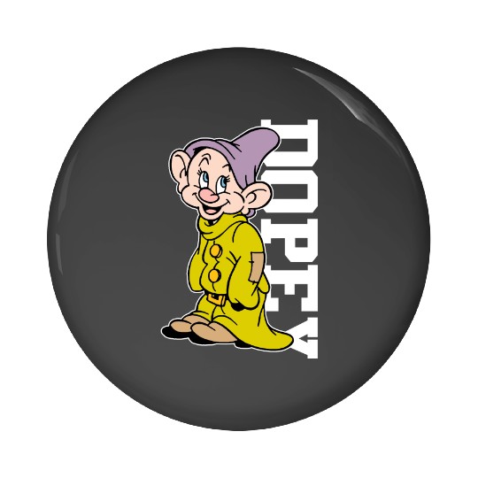 Disney Dopey Dwarf Portrait Pin Buttons, Snow White and Seven Dwarfs Pin Buttons