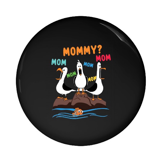 Disney Finding Nemo Seagull Mommy Mom Pin Buttons