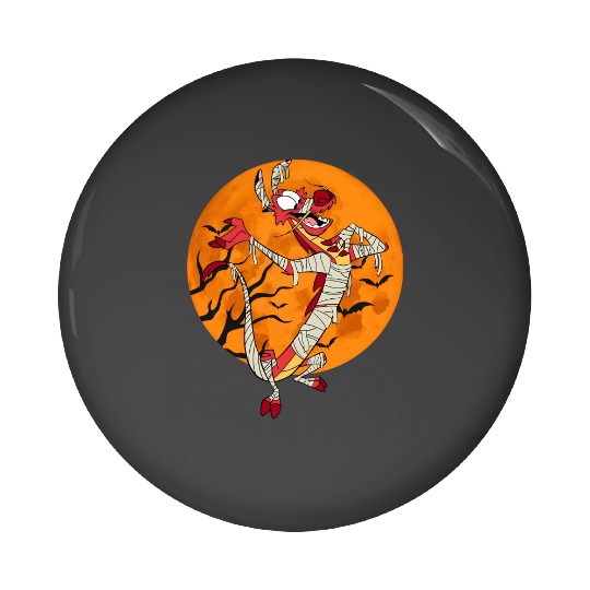 Disney Mulan Mushu Mummy Halloween Pin Buttons, Mummy Mushu Halloween Pin Buttons, Trick Or Treat Pin Buttons