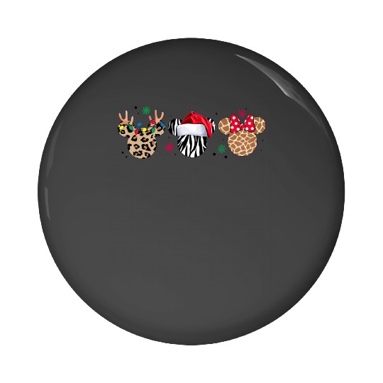 Animal Kingdom Christmas Pin Buttons, Disney Christmas Family Pin Buttons