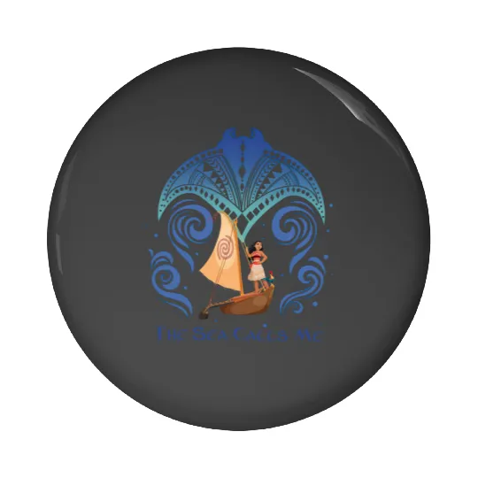 Disney Moana Grandma Tala Moana The Sea Calls Me Pin Buttons, Moana Stingray