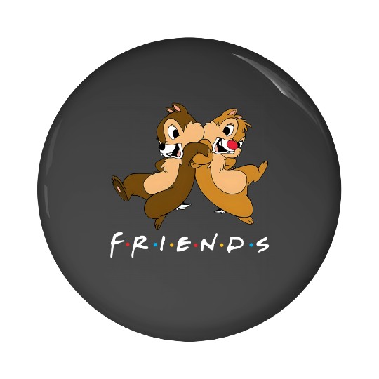 Chip And Dale Friends Pin Buttons, Chip and Dale Pin Buttons, Disney Friends Pin Buttons