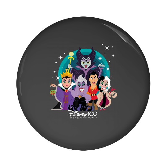 100 Years Of Wonder Disney Villains Pin Buttons, Disney 100th Anniversary
