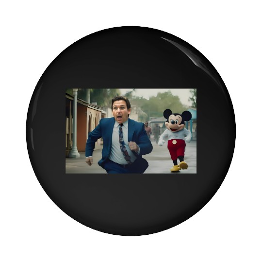 Disney Mickey Vs Desantis Funny Unisex Pin Buttons