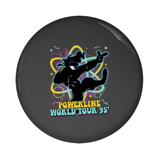 Goofy Movie Powerline Pin Buttons | A Goofy movie Pin Buttons | Disneyland Powerline Stand Out Tour Pin Buttons