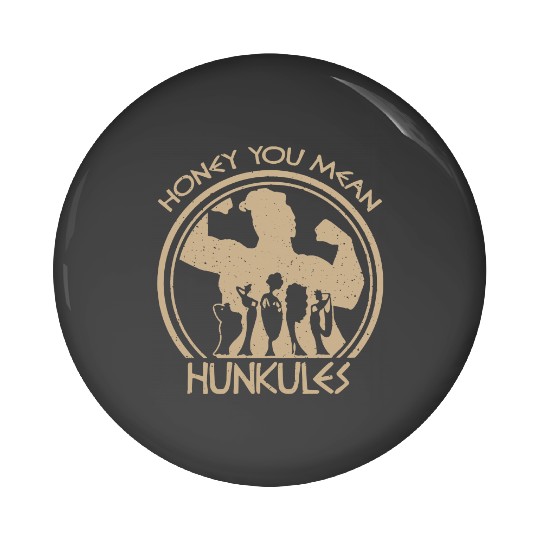 Disney Hercules Diva The Muses Honey You Mean Hunkules Retro Pin Buttons, Magic Kingdom WDW Pin Buttons