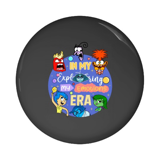 Inside Out 2 Pin Buttons, In My Exploring My Emotions Era Pin Buttons, Disney Trip Pin Buttons