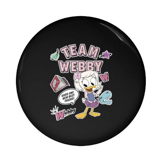 Disney DuckTales, Team Webby Collage Pin Buttons, DuckTales Pin Buttons