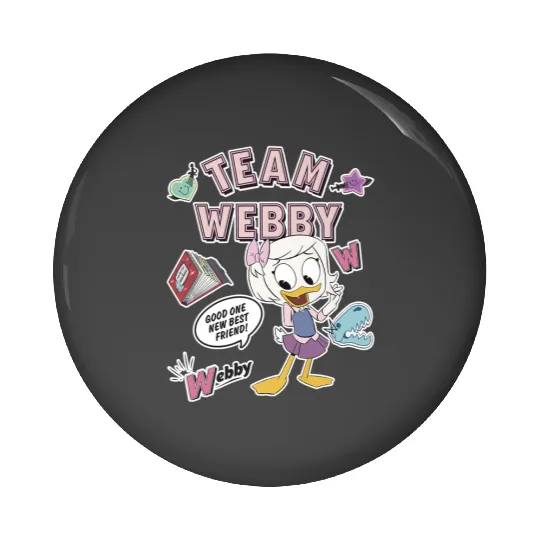 Disney DuckTales, Team Webby Collage Pin Buttons, DuckTales Pin Buttons