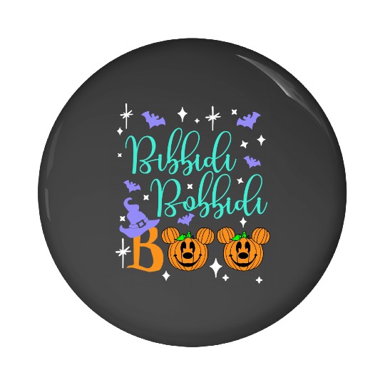 Bibbidi Bobbidi Boo Pin Buttons, Disney Cinde Pin Buttons, Halloween Matching Pin Buttons