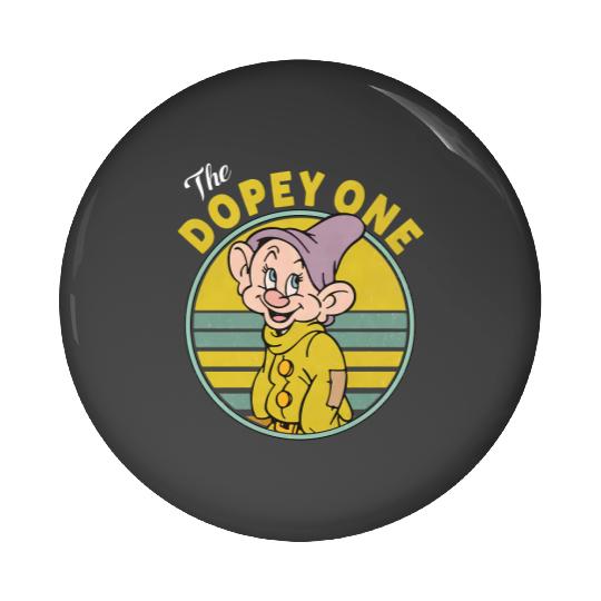 Retro 90s Vintage The Dopey One Pin Buttons, Disney Snow White And Seven Dwarfs Pin Buttons
