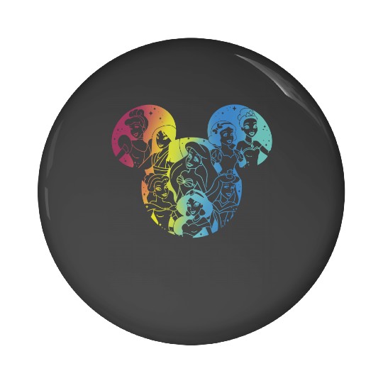 Disney Princess Pin Buttons, Mickey Ears Pin Buttons, Princess Disneyland Pin Buttons