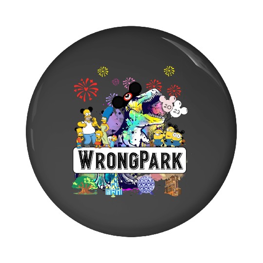 Wrong Park Tyrannosaurus 2023 Disney Pin Buttons