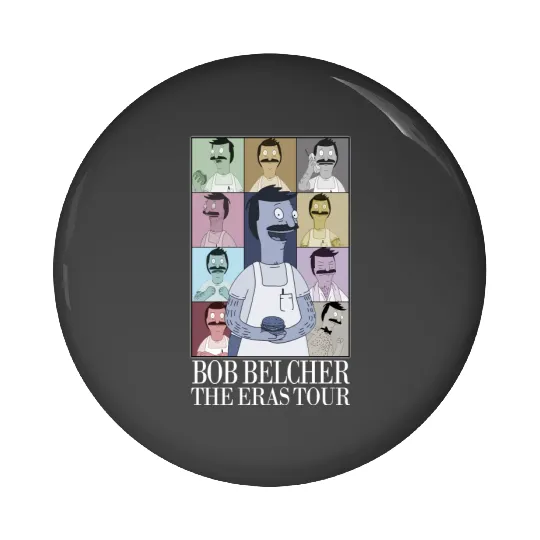 Bob Belcher Eras Tour Style Pin Buttons | Bob Belcher Pin Buttons | Vintage Bob Belcher