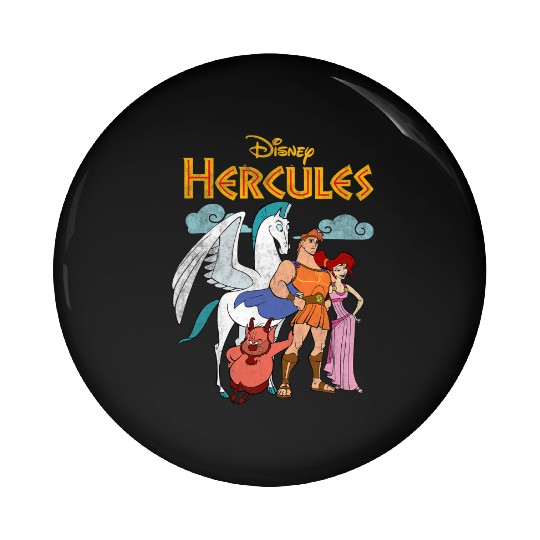 Disney Hercules Classic Hero Group Shot  Poster Pin Buttons