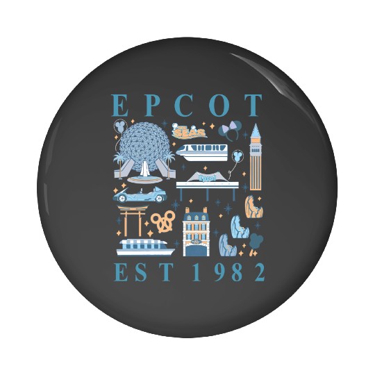 Disney Epcot Since 1982 Pin Buttons, Disney Trip Family Pin Buttons, Disney Aesthetic Pin Buttons, Disneyworld Pin Buttons, Disneyland Pin Buttons,  Pin Buttons