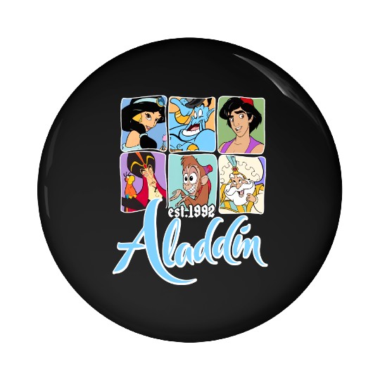 Disney Aladdin Characters Group Pin Buttons