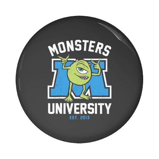Monsters Inc Wazowski Pin Buttons, Disney Monsters Pin Buttons