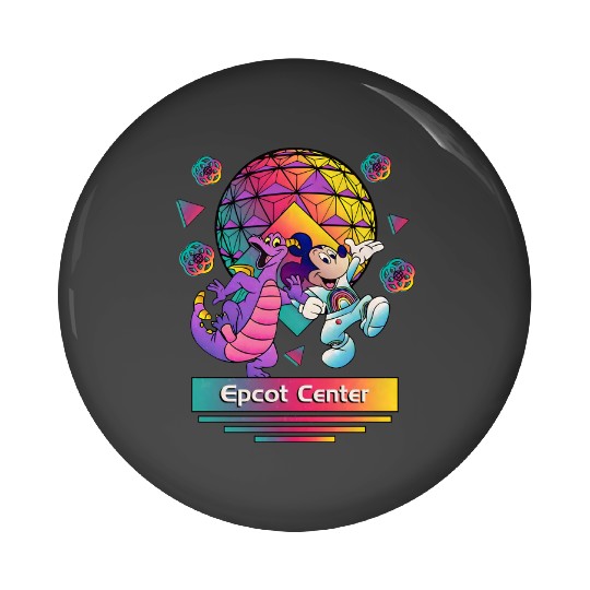 Disney Dragon Figment Pin Buttons, Epcot Figment Pin Buttons