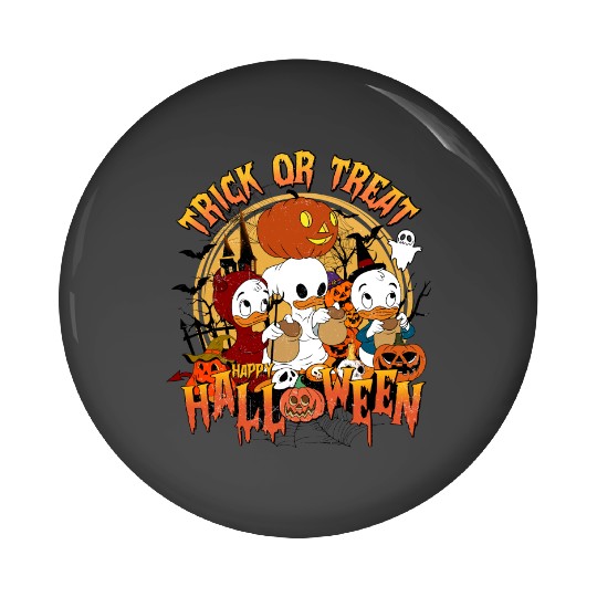 Disney Halloween DuckTales Huey Louie Dewey Trick or Treat Pin Buttons