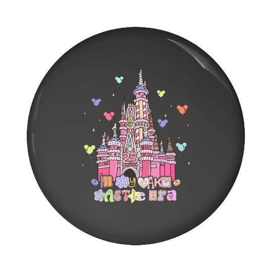 Vintage In My Cake Castle Eras Pin Buttons, Disney Cake Castle Pin Buttons, Happily Ever After Pin Buttons