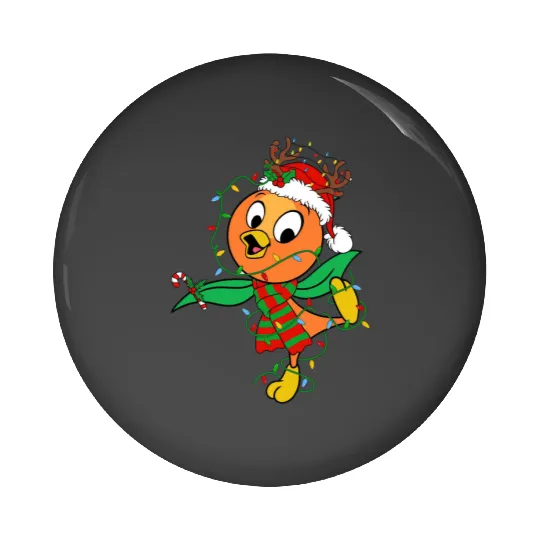 Disney Orange Bird Santa Costume Christmas Lights Pin Buttons