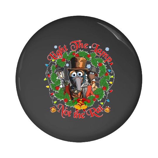 Disney The Muppets Christmas Carol Gonzo And Rizzo Light the Lamp Not the Rat Pin Buttons