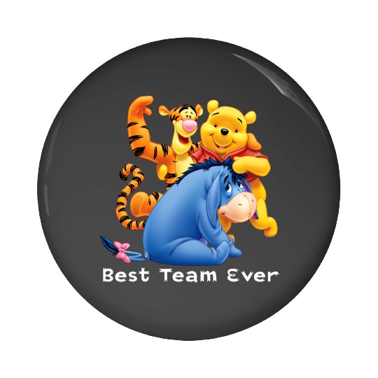 Disney Best Team Ever Pin Buttons, Disneyworld Eeyore Winnie The Pooh Tiger Pin Buttons, Animal Kingdom Pin Buttons