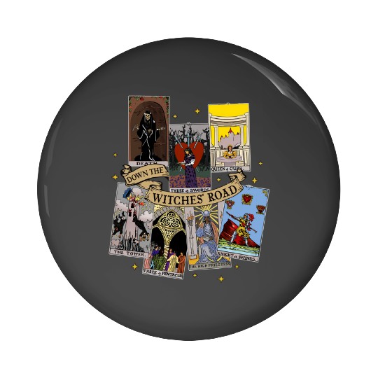 Agatha All Along Tarot Cards Pin Buttons, Marvel Show Disney, Agatha Harkness Down The Witches