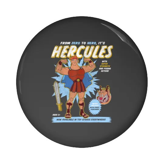 Vintage Hercules  Pin Buttons, Disney Hercules Megara