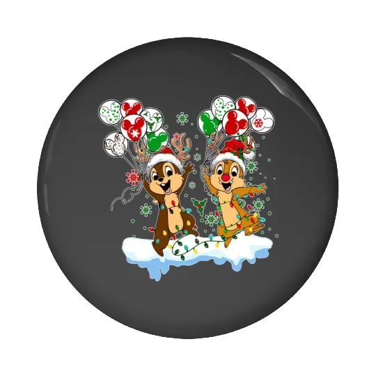 Disney Chip And Dale Christmas, Chip And Dale Pin Buttons