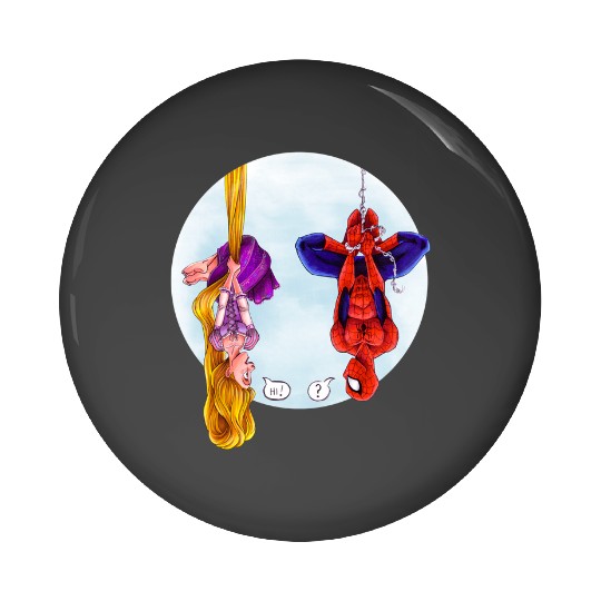 Disney Rapunzel And Marvel Spider-Man Pin Buttons, Disney Princess, Fans Gift