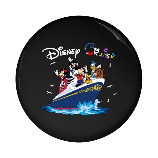 Disney Cruise Vacation Pin Buttons, Disney Cruise Pin Buttons, Disney Trip Pin Buttons