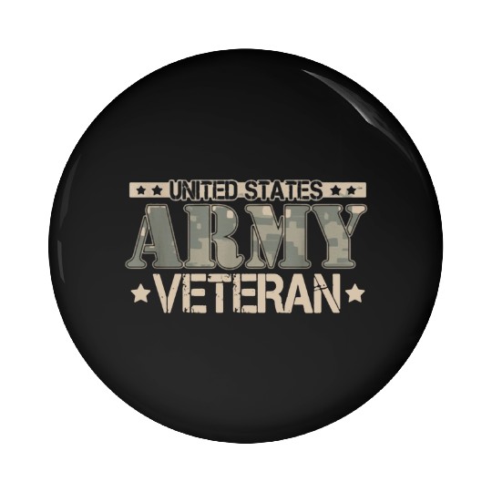Army Veteran Pin Buttons