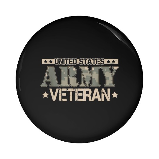 Army Veteran Pin Buttons