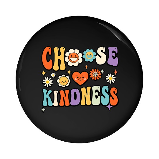Retro Vintage Choose Kindness Lover Spiritual Pin Buttons