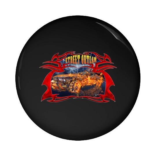 Street outlaw Pin Buttons