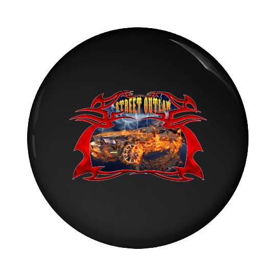 Street outlaw Pin Buttons