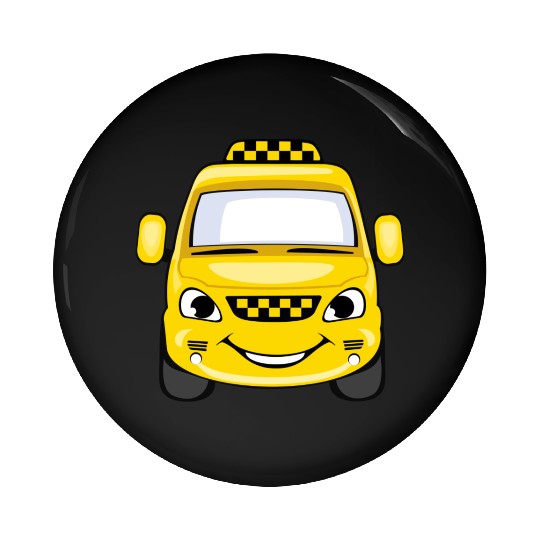 Taxi design art Pin Buttons