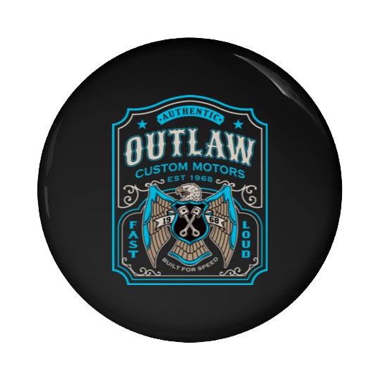 Outlaw Motors Pin Buttons