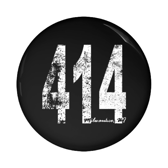 Vintage Milwaukee Area Code 414 Pin Buttons