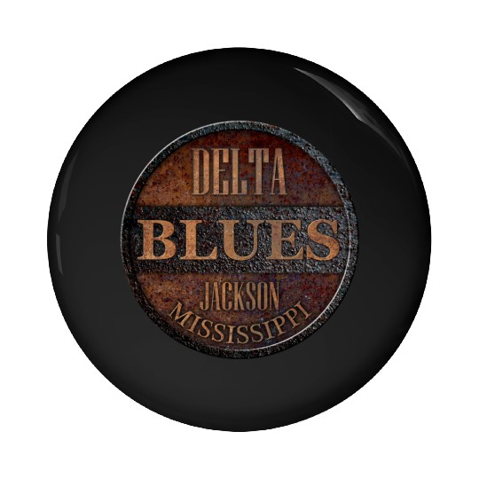 rusty delta blues jackson Pin Buttons