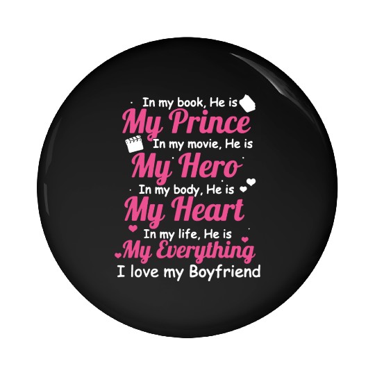 I LOVE MY BOYFRIEND Pin Buttons