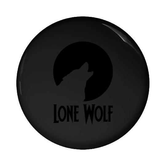 Lone Wolf Pin Buttons