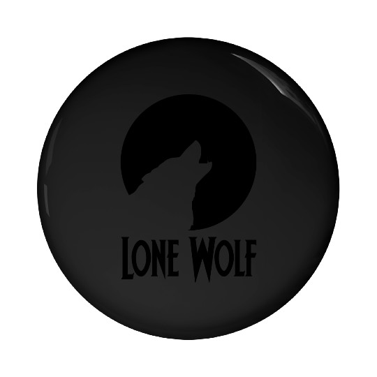 Lone Wolf Pin Buttons